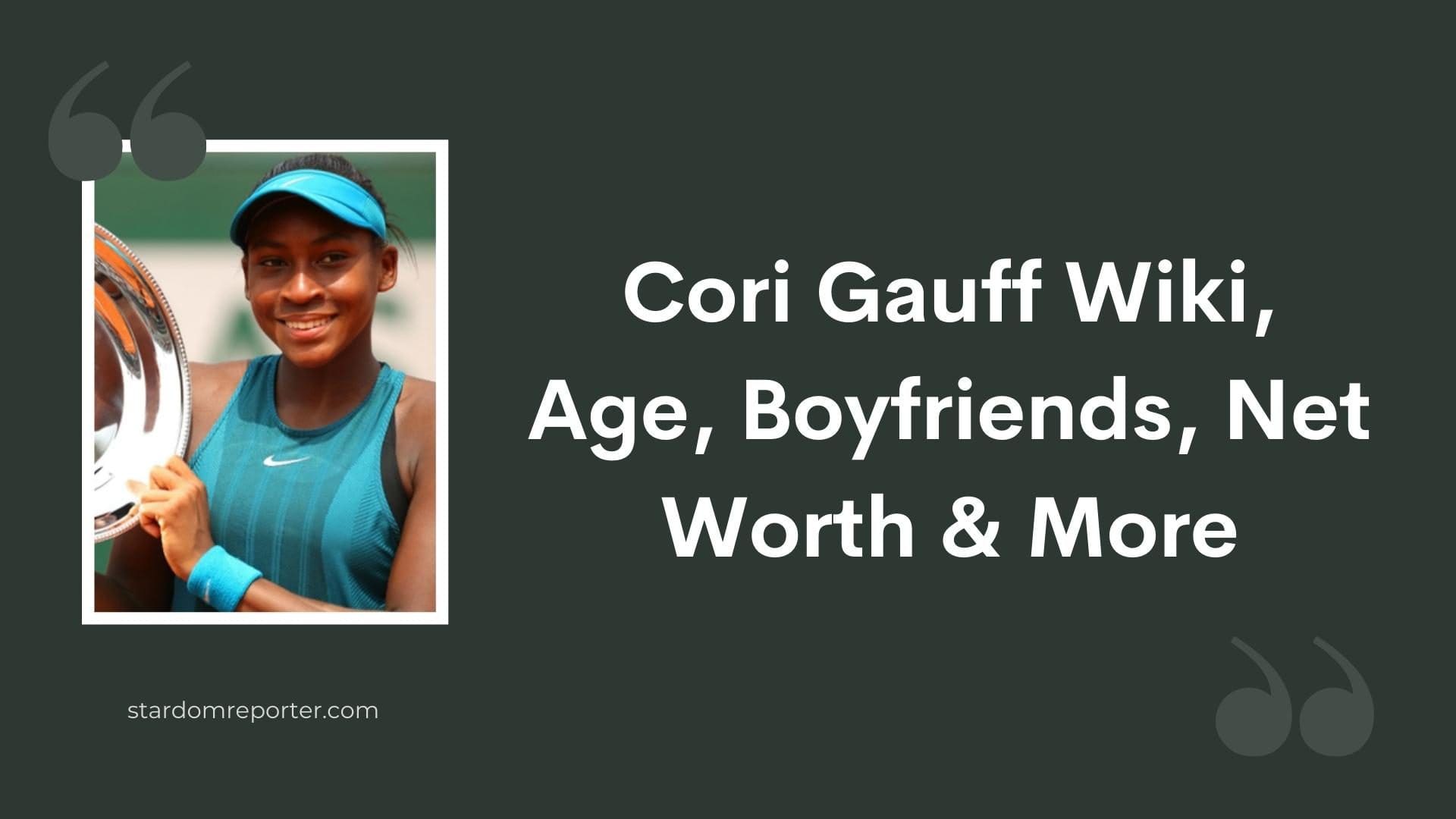 Cori Gauff Wiki, Age, Boyfriends, Net Worth & More - 1
