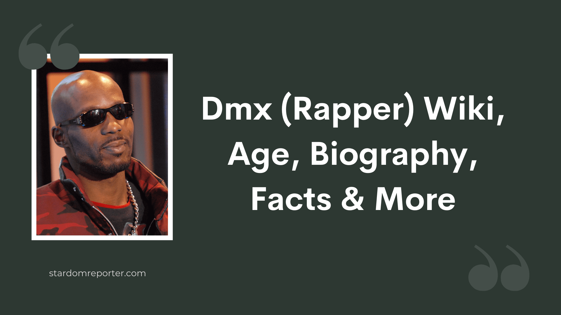 DMX (Rapper) Wiki, Age, Biography, Facts & More - 1