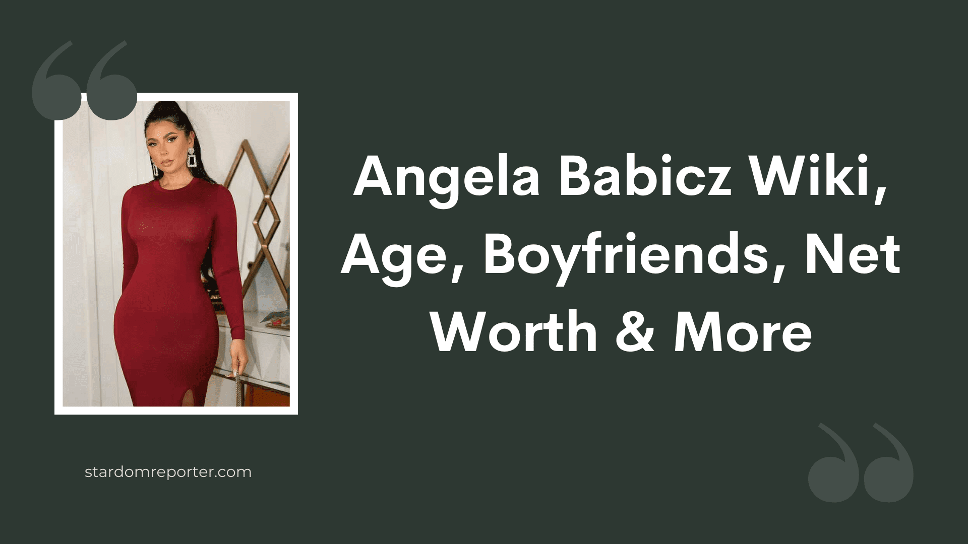 Angela Babicz Wiki, Age, Boyfriends, Net Worth & More - 1