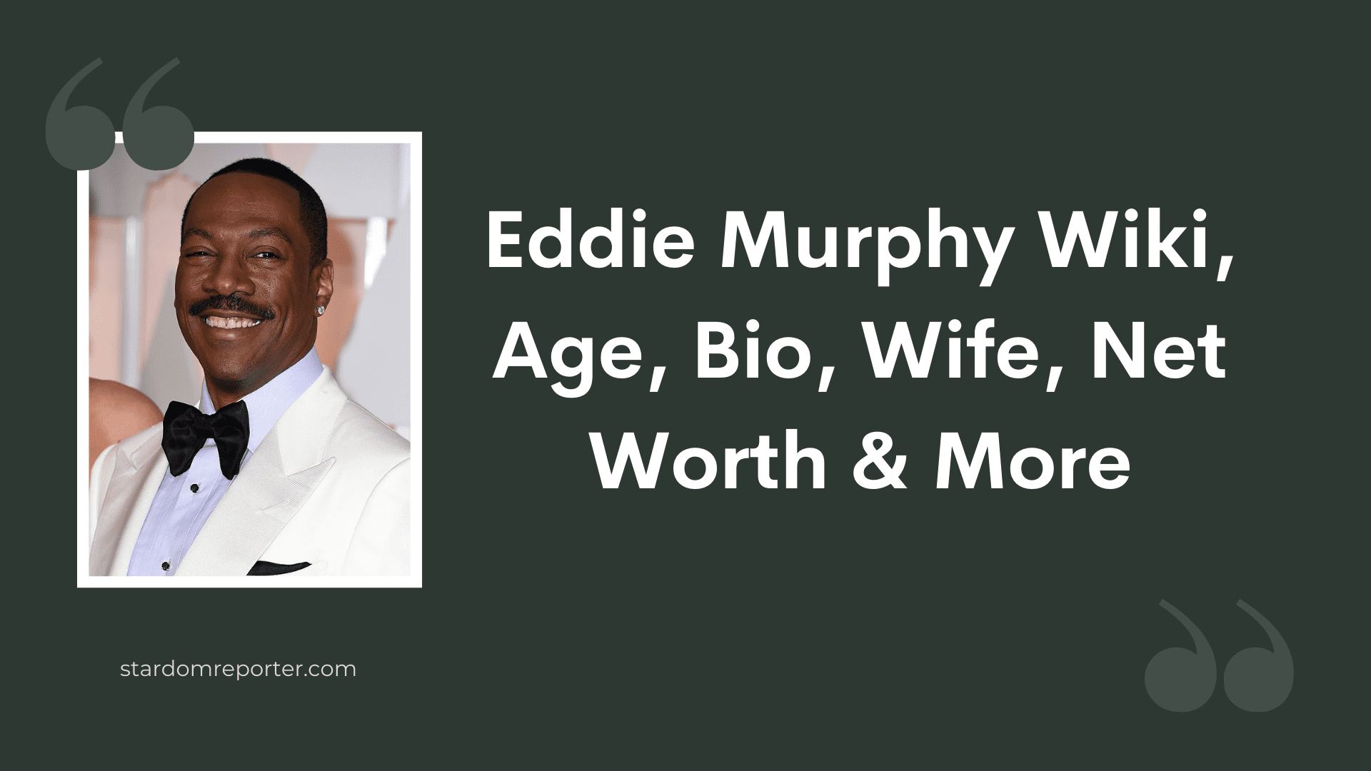 Eddie Murphy Wiki, Age, Bio, Wife, Net Worth & More - 1