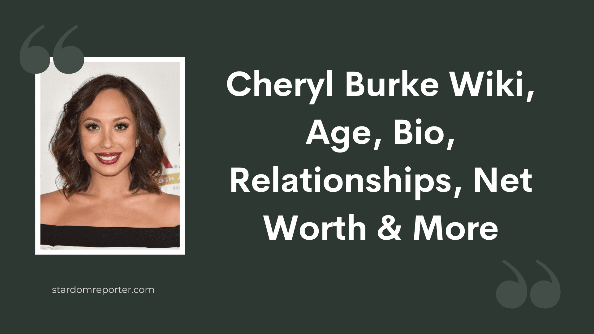Cheryl Burke Wiki, Age, Bio, Relationships, Net Worth & More - 1
