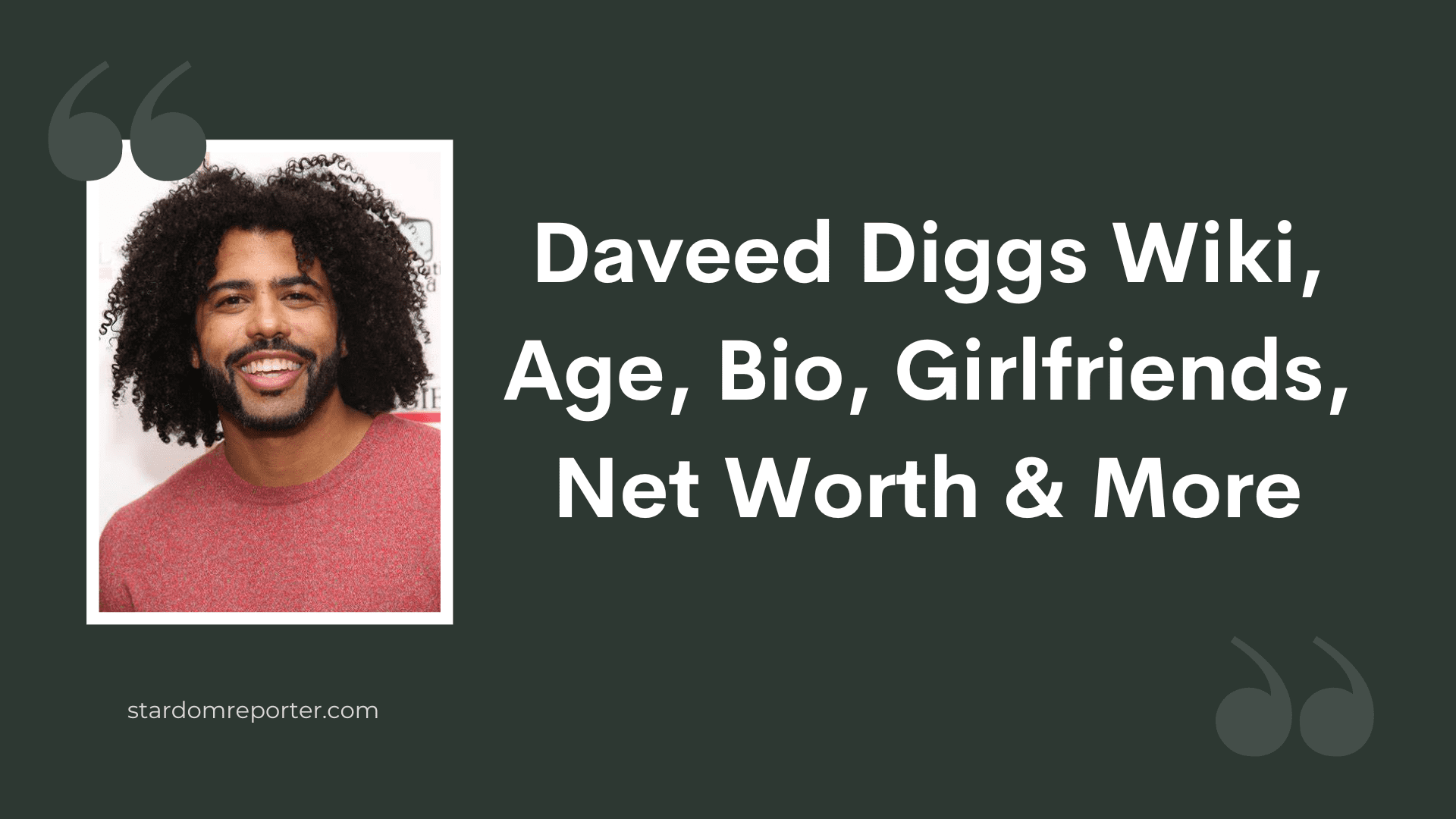 Daveed Diggs Wiki, Age, Bio, Girlfriends, Net Worth & More - 1