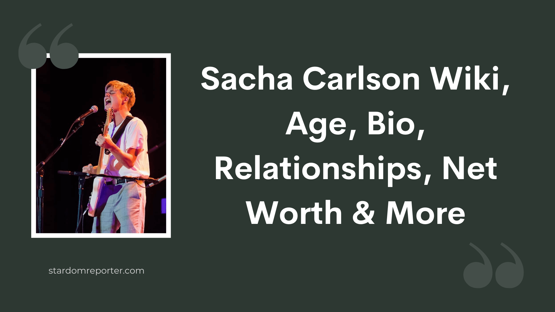 Sacha Carlson Wiki, Age, Bio, Relationships, Net Worth & More - 1