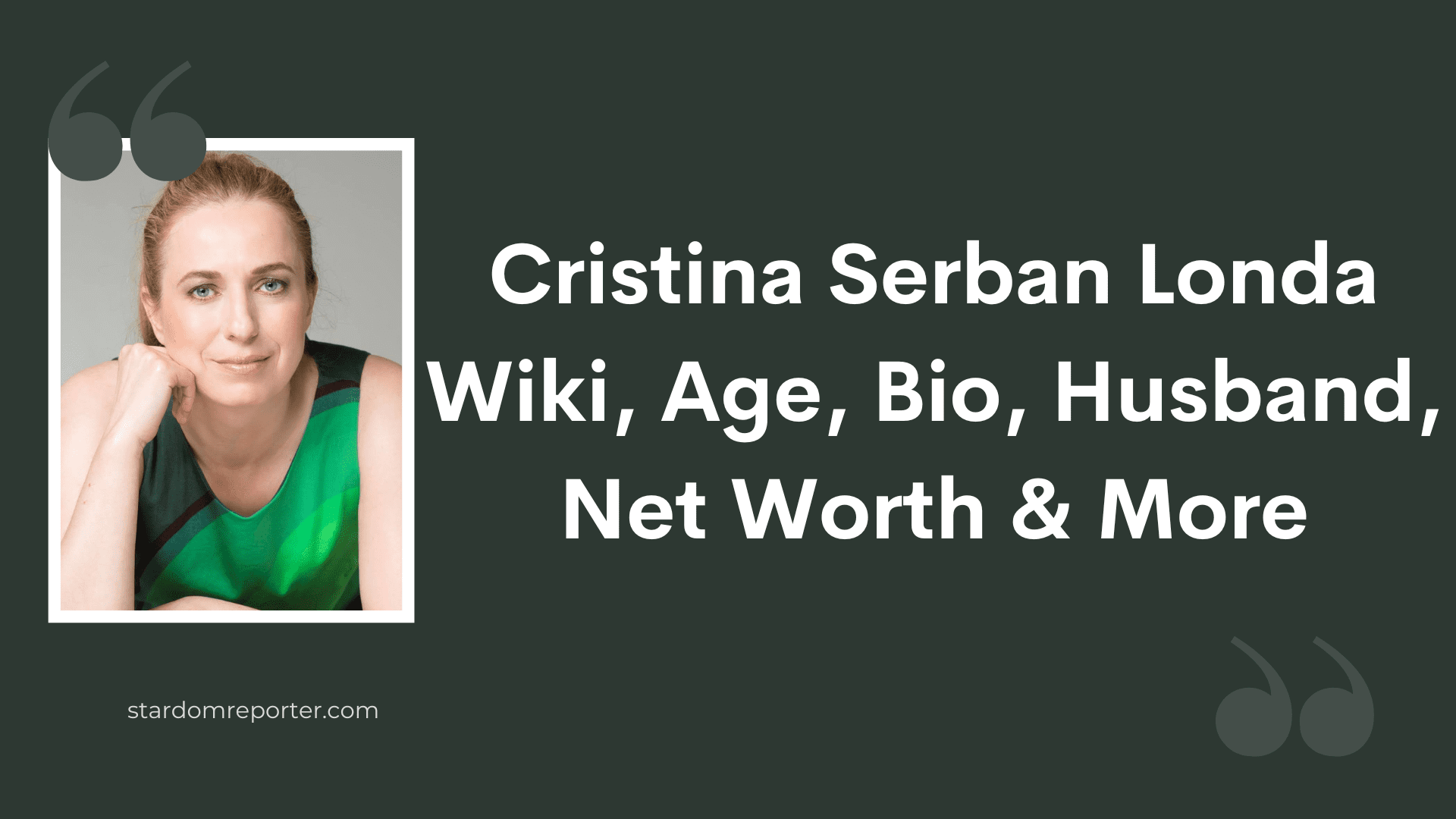 Cristina Serban Londa Wiki, Age, Bio, Husband, Net Worth & More - 1