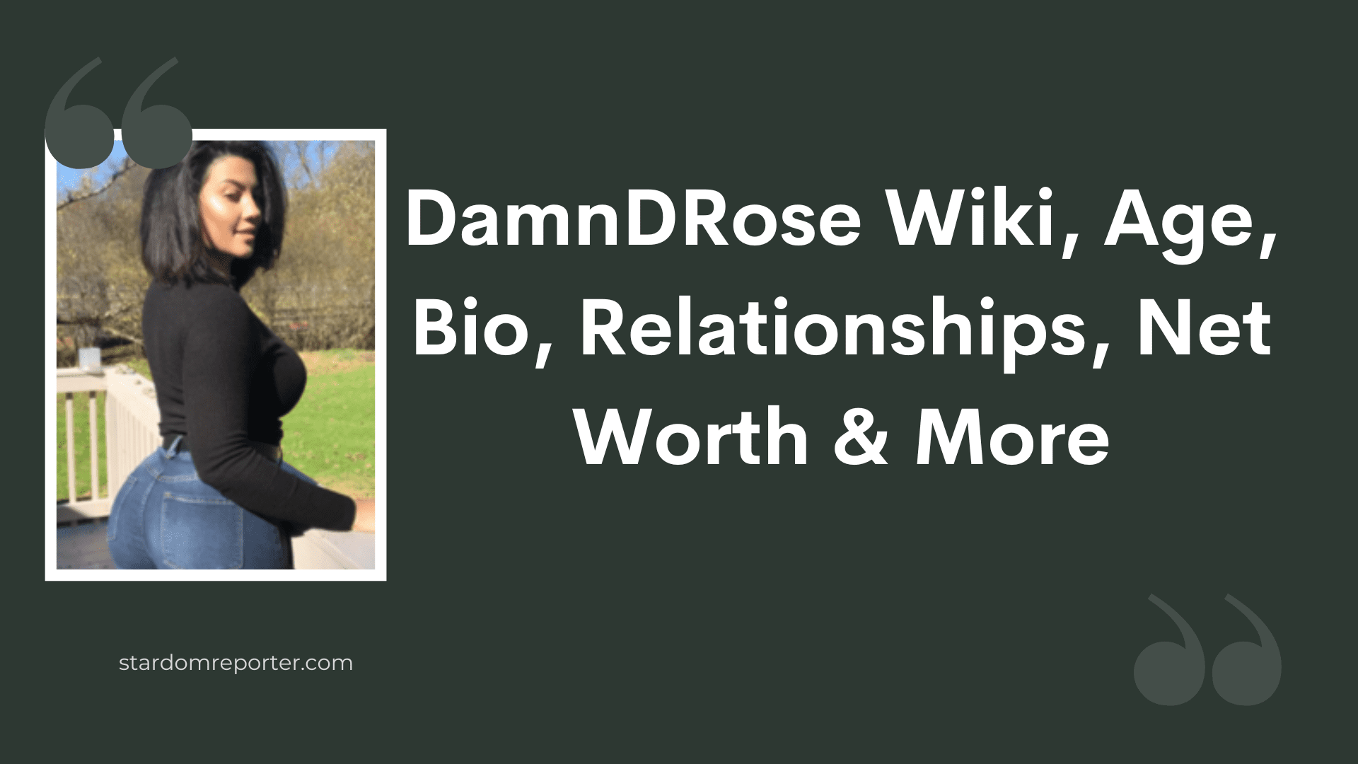 DamnDRose Wiki, Age, Bio, Husband, Net Worth & More - 1