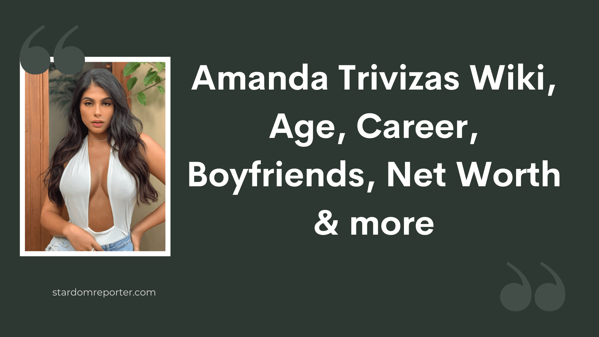 Amanda Trivizas Wiki, Age, Bio, Boyfriends, Net Worth & More - 1