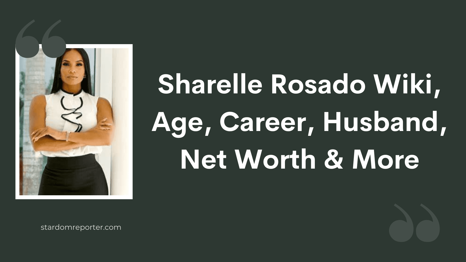 Sharelle Rosado Wiki, Age, Bio, Husband, Net Worth & More - 1