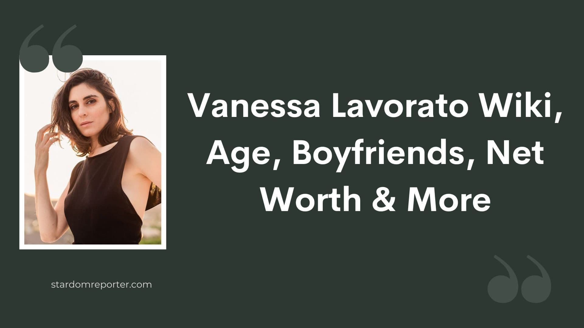 Vanessa Lavorato Wiki, Age, Bio, Boyfriends, Net Worth & More - 1