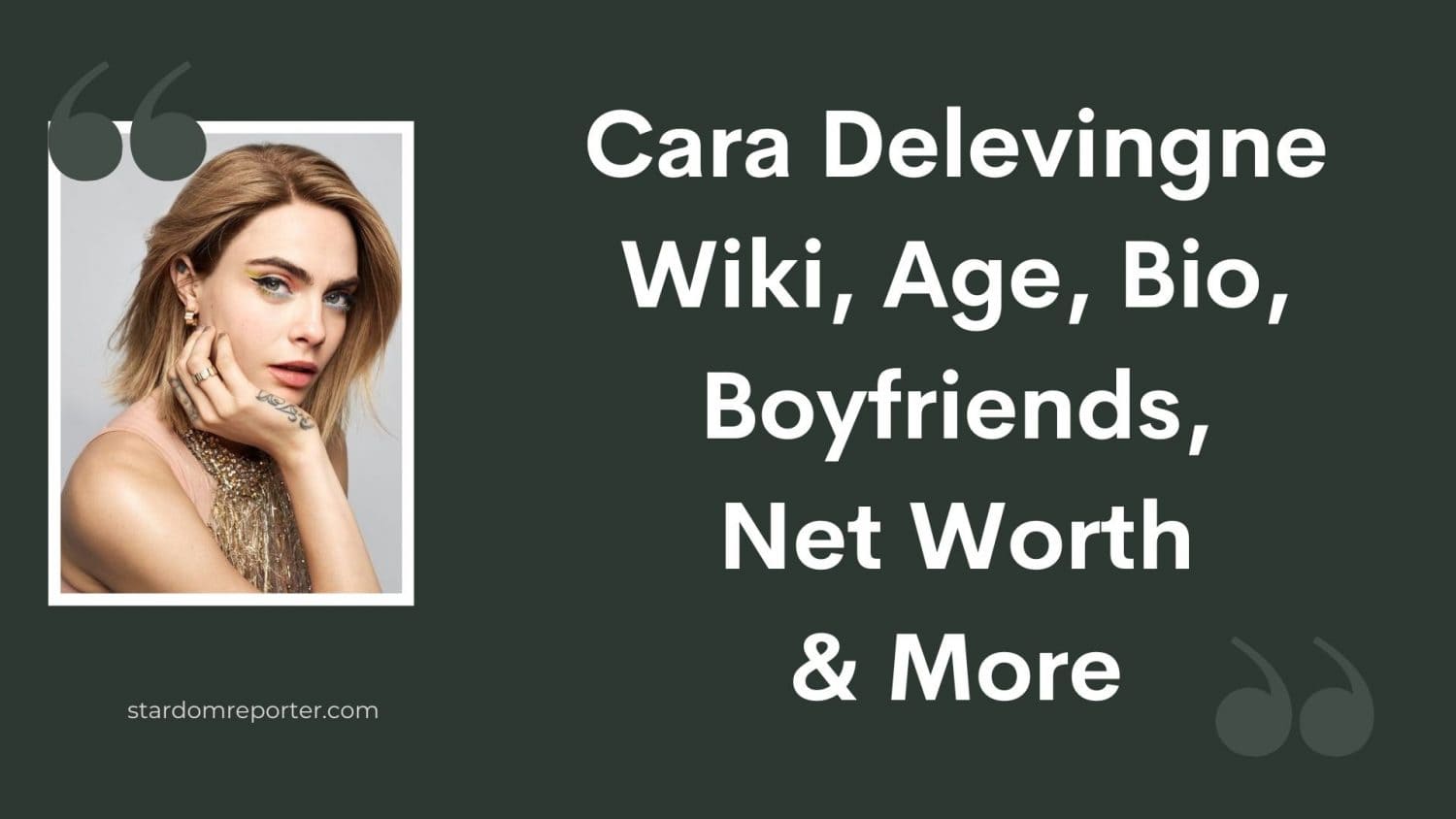 Cara Delevingne Wiki, Age, Bio, Boyfriends, Net Worth & More - 1