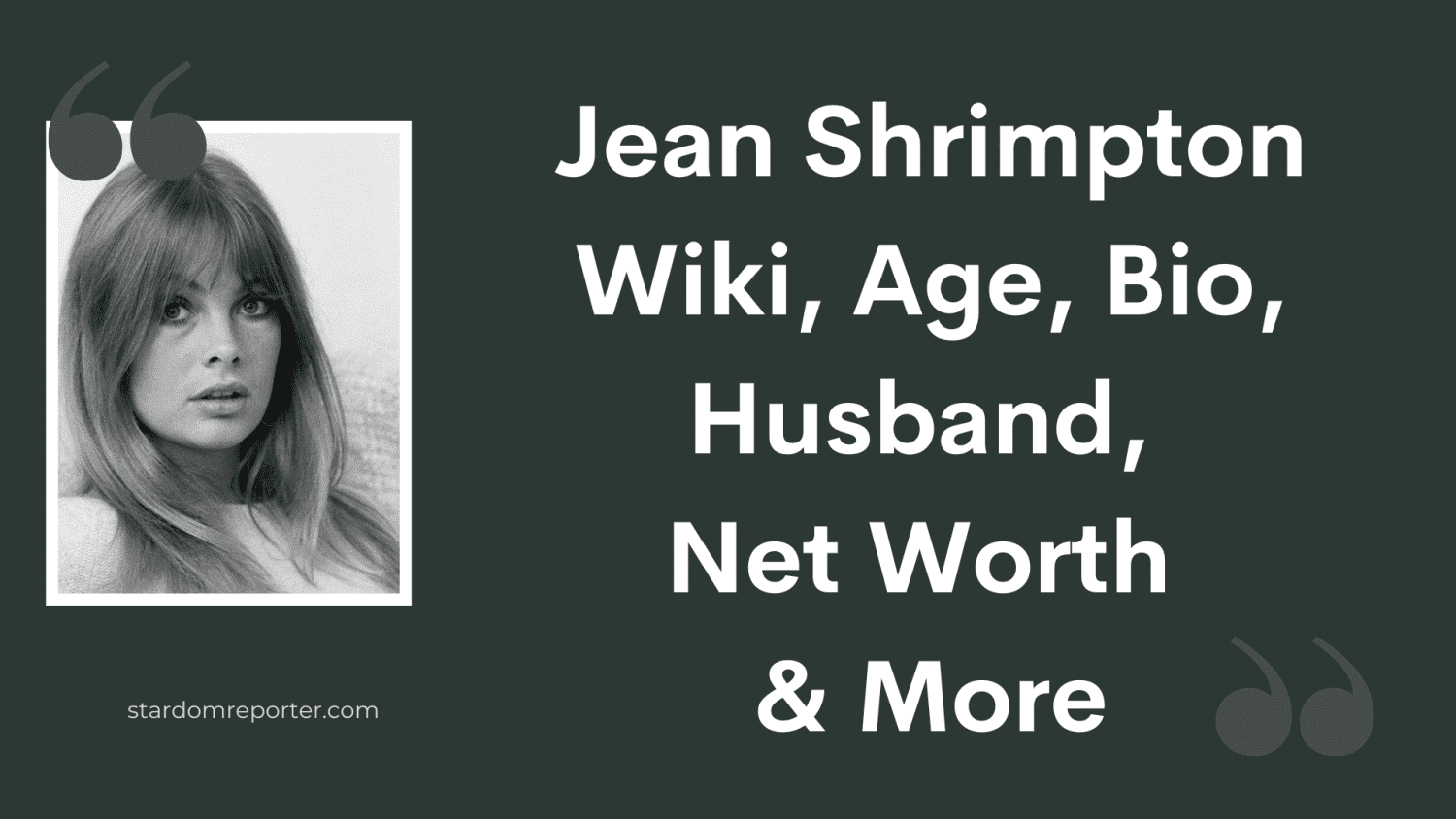 Jean Shrimpton Wiki, Age, Bio, Husband, Net Worth & More - 1