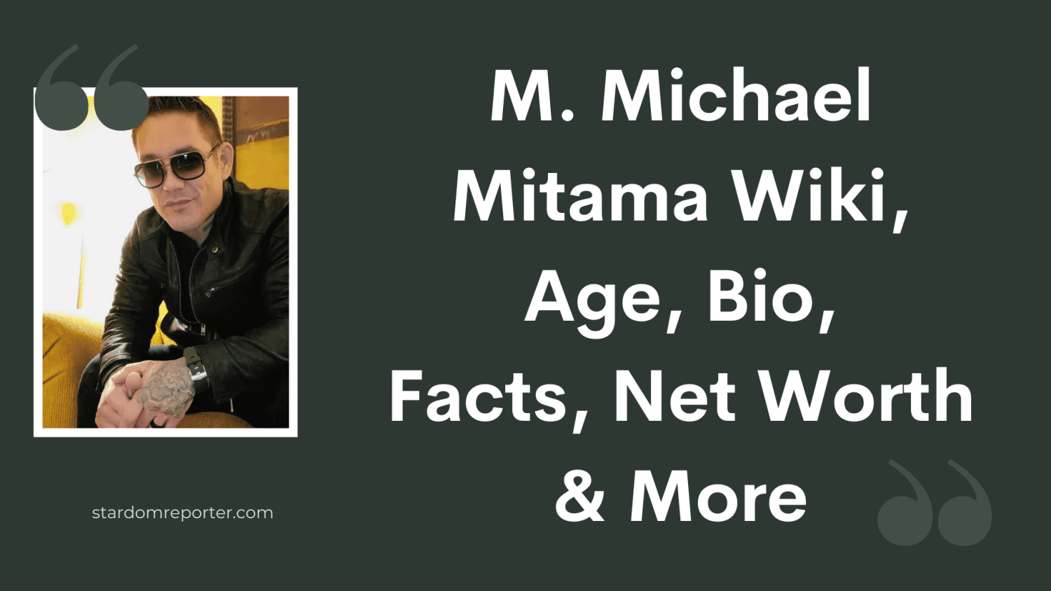 M. Michael Mitama Wiki, Age, Bio, Facts, Net Worth & More - 1